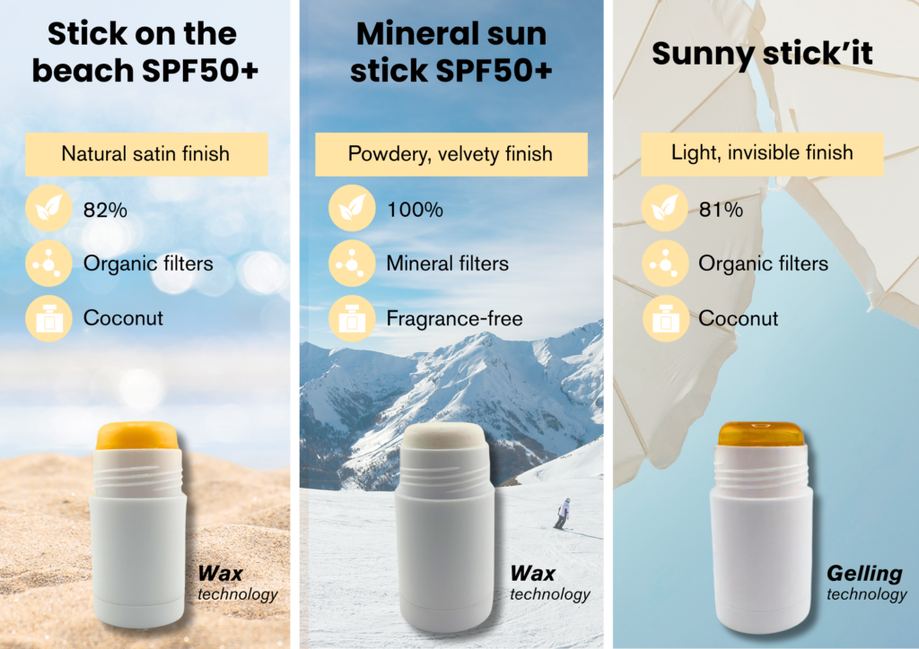 Stick solaire SPF50+ ALPOL fini invisible et non gras