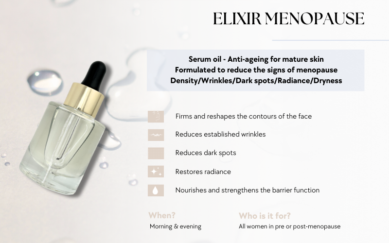 Menopause face serum: the technology behind Elixir Menopause
